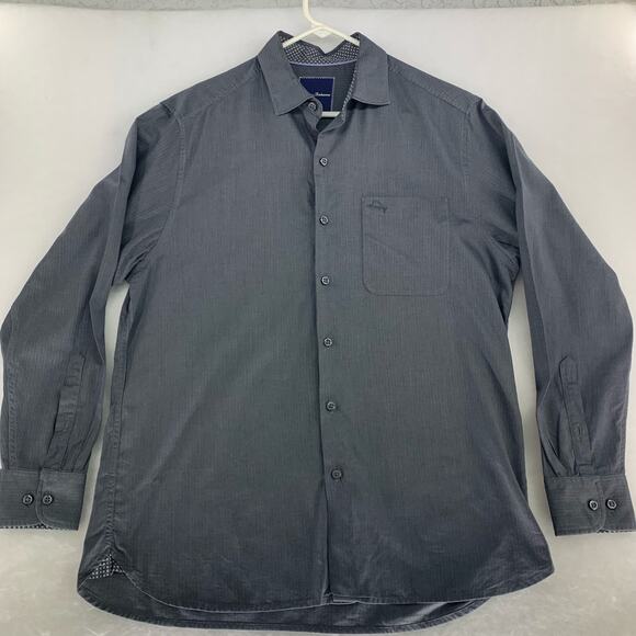 Tommy Bahama Other - Tommy Bahama Gray Casual Long Sleeve Button Down Shirt Size S